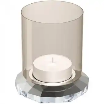 Swarovski home - photophore swarovski en cristal gris lumas - promo la déco