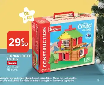 Bi1 Jeu Mon Chalet En Bois offre