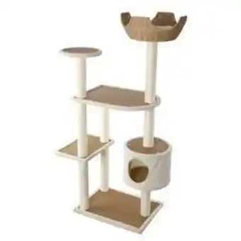 Truffaut Paradisio - arbre à chat 'minou ice xxl', beige crème - l. 90 x l. 53 x h.157 cm offre