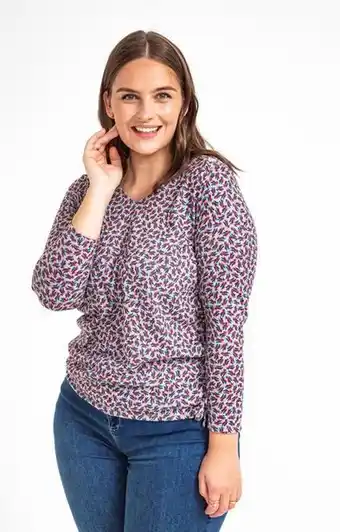 Tee-shirt maille chaude boutons épaule