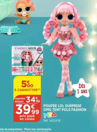 Poupee Lol Surprise OMG Tent Pole Fashion