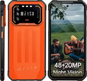 Ultra fin telephone portable incassable, iiif150 air1 pro 6go+128go/256go, 48mp+20mp vision nocturne, 6,5" fhd+ smartphone...