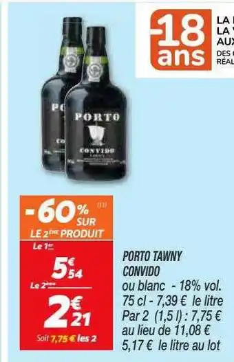 Netto Porto tawny convido offre