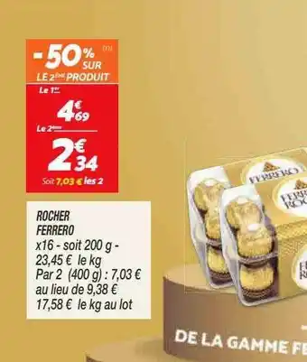 Netto Rocher ferrero offre