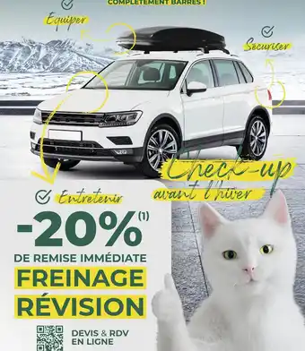 -20% de remise immédiate sur le freinage révision