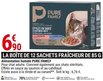 Gamm vert Pure family alimentation humide offre