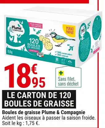 Plume & compagnie boules de graisse
