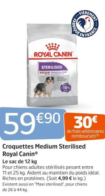 Jardiland Royal canin croquettes medium sterilised offre