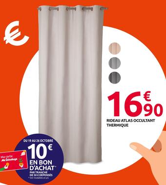 Mr Bricolage Rideau atlas occultant thermique offre