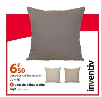 Mr Bricolage Inventiv coussin déhoussable jaya offre