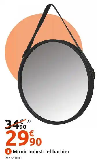 Miroir industriel barbier