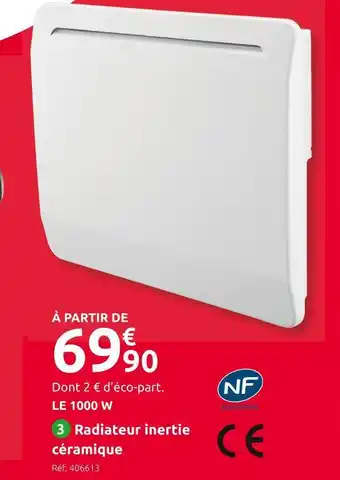 Mr Bricolage Nf / ce radiateur inertie céramique offre