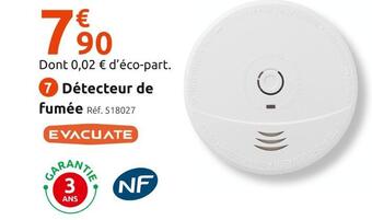 Mr Bricolage Evacuate détecteur de fumée offre