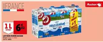 Auchan Supermarché Lait demi-écrémé auchan offre
