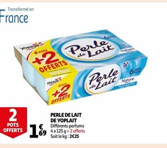 Auchan Supermarché Perle de lait de yoplait offre
