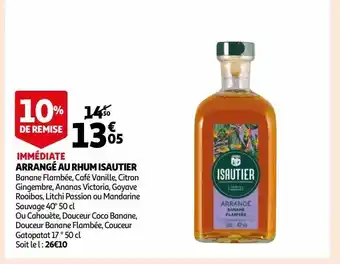 Auchan Supermarché Arrangé au rhum isautier offre