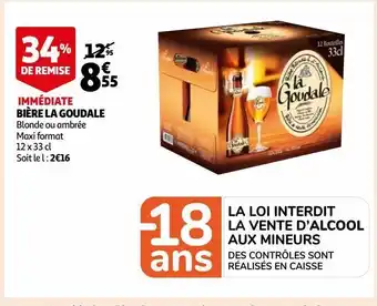 Auchan Supermarché Bière la goudale offre