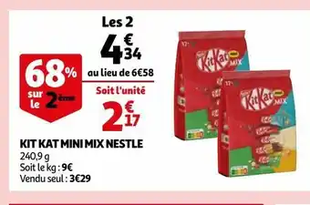 Auchan Supermarché Kit kat mini mix nestle offre