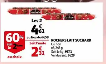 Auchan Supermarché Rochers lait suchard offre