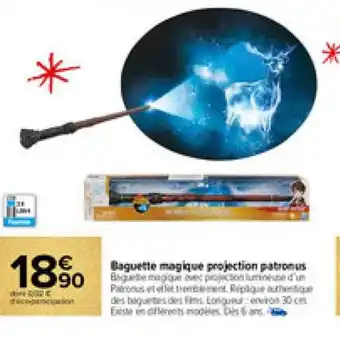 Carrefour Market Baguette magique projection patromus offre