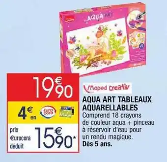 Aqua art tableaux aquarellables maped creativ
