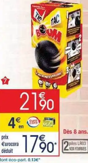 Cora x Carrefour Tic tac boum offre