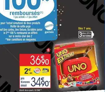 Cora x Carrefour Uno extrême offre