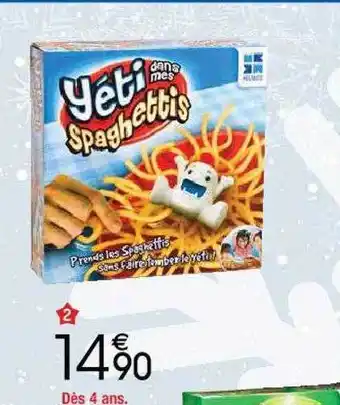 Yéti dans mes spaghettis