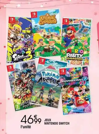 Jeux nintendo switch