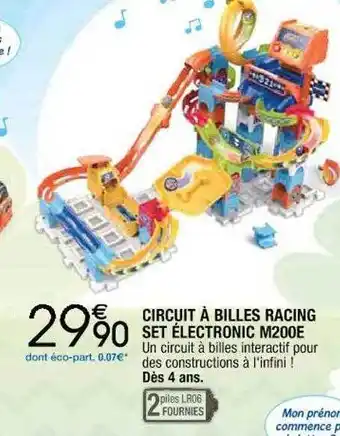 Circuit à billes racing set électronic m200e