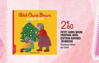 Migros Petit ours brun prépare noël édition bayard jeunesse offre