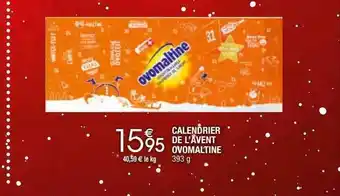 Migros Calendrier de l'avent ovomaltine offre