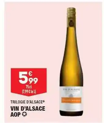 ALDI Vin d'alsace aop trilogie d'alsace offre
