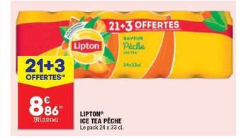 ALDI Lipton ice tea pêche offre