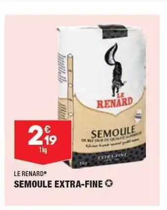 ALDI Semoule extra-fine le renard offre