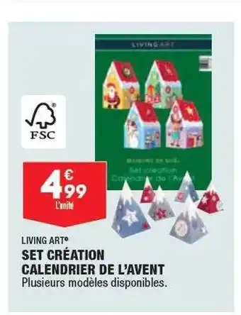 ALDI Set création calendrier de l'avent living art offre