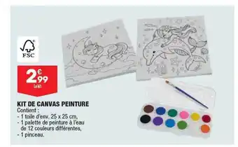 ALDI Kit de canvas peinture offre