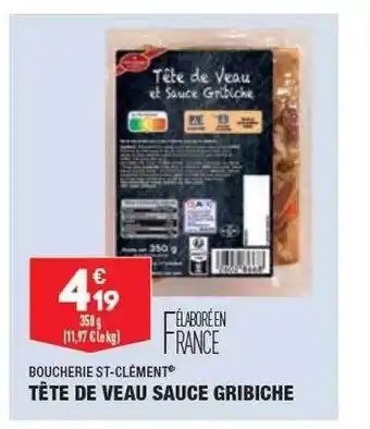 ALDI Tête de veau sauce gribiche boucherie st-clément offre