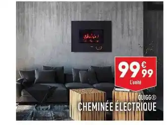 ALDI Cheminée électrique quigg offre