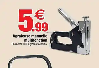 Agrafeuse manuelle multifonction