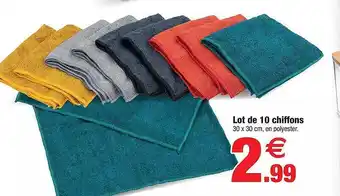 Bazarland Lot de 10 chiffons offre