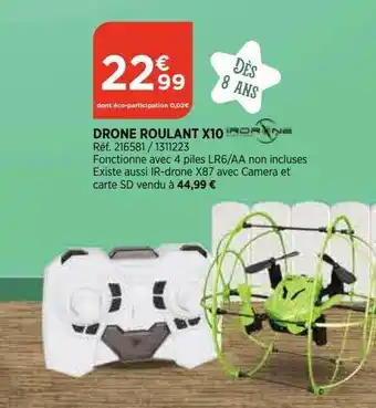 Drone roulant x10