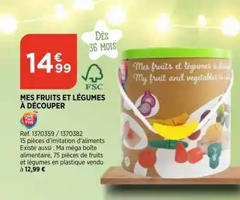 Bi1 Mes fruits et légumes à découper one two fun offre
