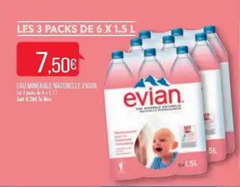Match Eau minérale naturelle evian offre