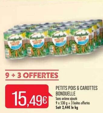 Match Petits pois & carottes bonduelle offre