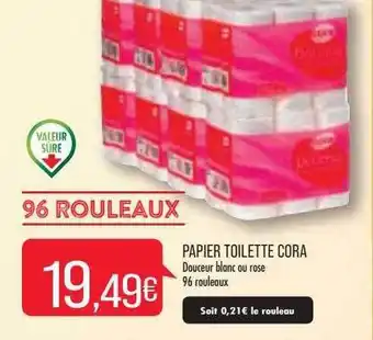 Match Papier toilette cora offre