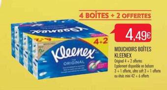 Match Mouchoirs boîtes kleenex offre
