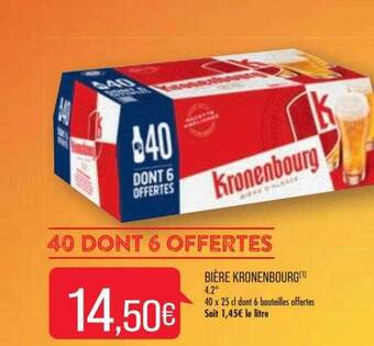 Match Bière kronenbourg offre