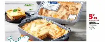 Super U Lasagne de thon offre