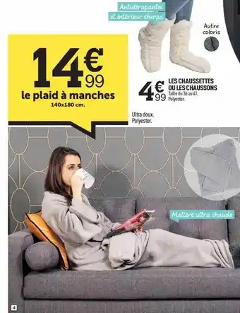 Centrakor Les chaussettes ou les chaussons offre